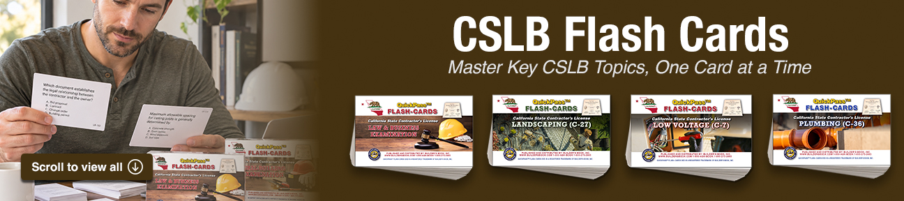 CSLB Flash Cards