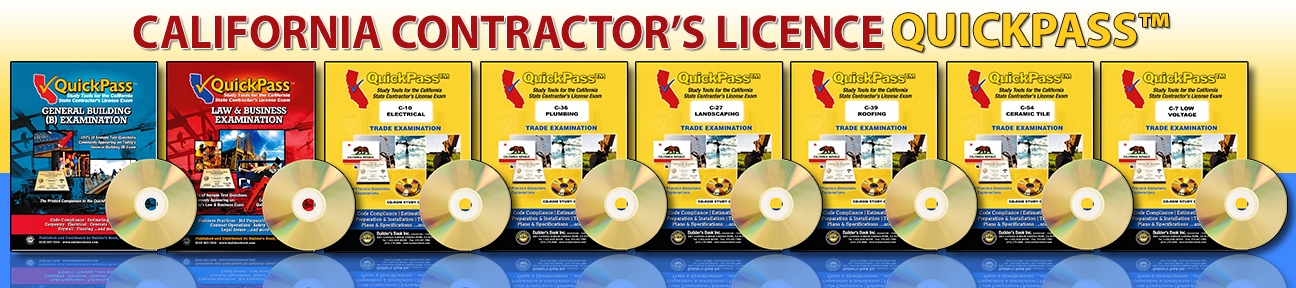 CA License QuickPass Study Guide CD-ROMs