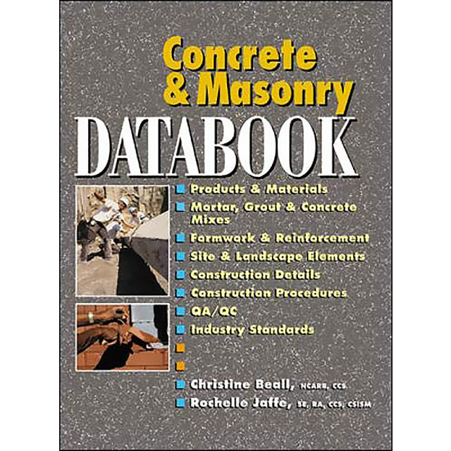 Concrete and Masonry Databook.