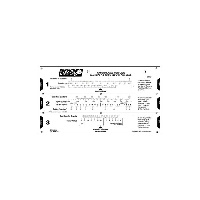 NATURAL GAS FURNACE MANIFOLD PRESSURE CALCULATOR
