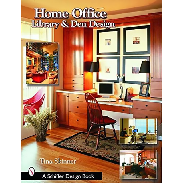 Home Office Library & Den Design by Tina Skinner