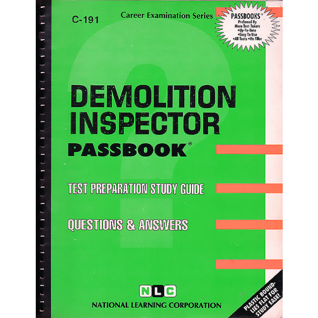 Demolition Inspector Passbook by Jack Rudman