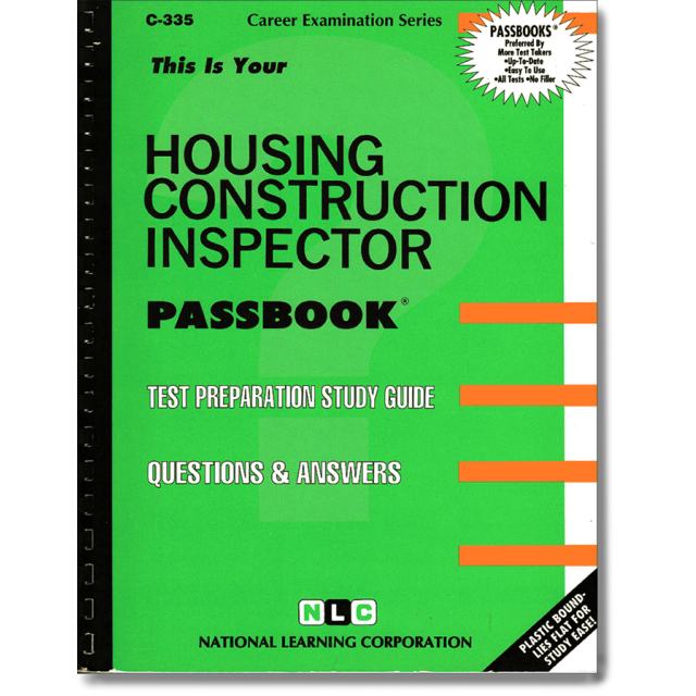 Housing Construction Inspector (Career Examination Series, C-335) by Jack Rudman