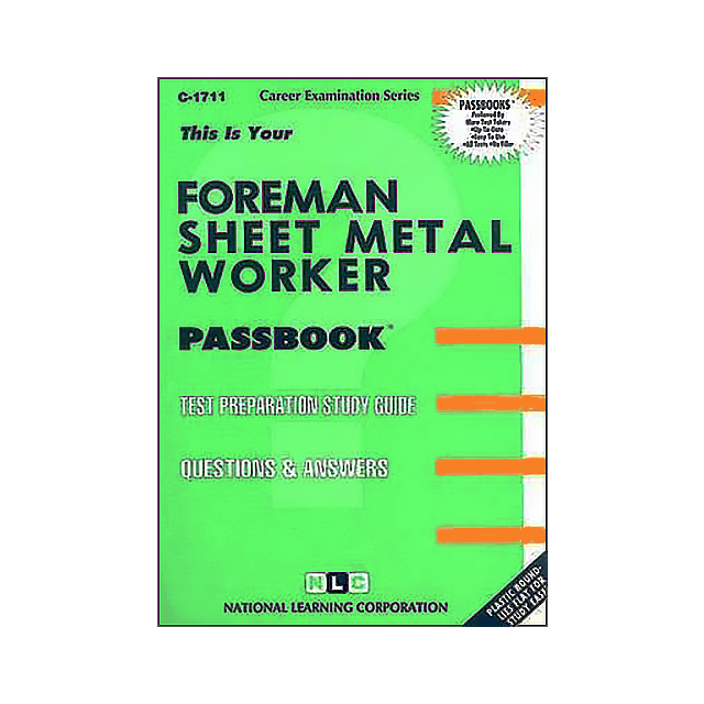 Foreman Sheet Metal Worker (Passbook for Career Opportunities) by Jack Rudman
