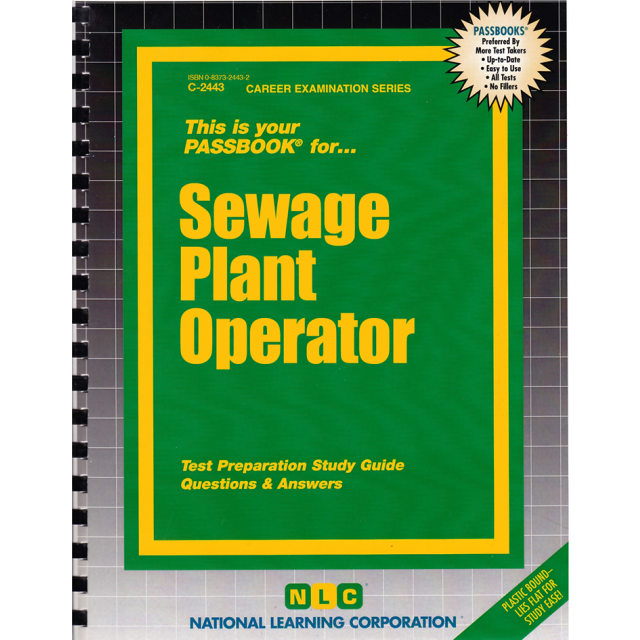 Sewage Plant Operator (Passbooks) by Jack Rudman