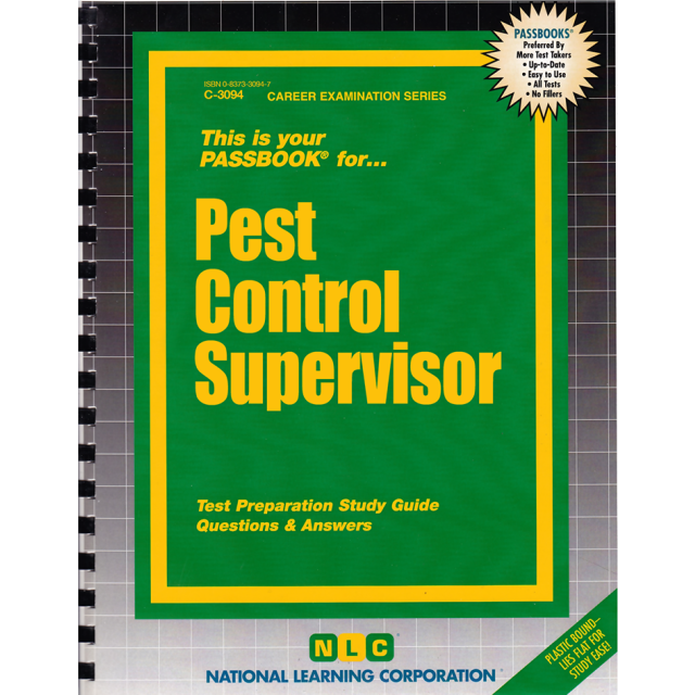 Pest Control Supervisor (Career Examination Passbooks) by Jack Rudman