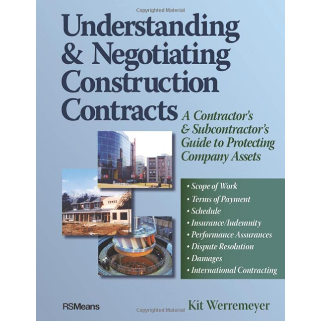 Understanding &amp; Negotiating Contracts (Paperback),by Rs Means (Author)