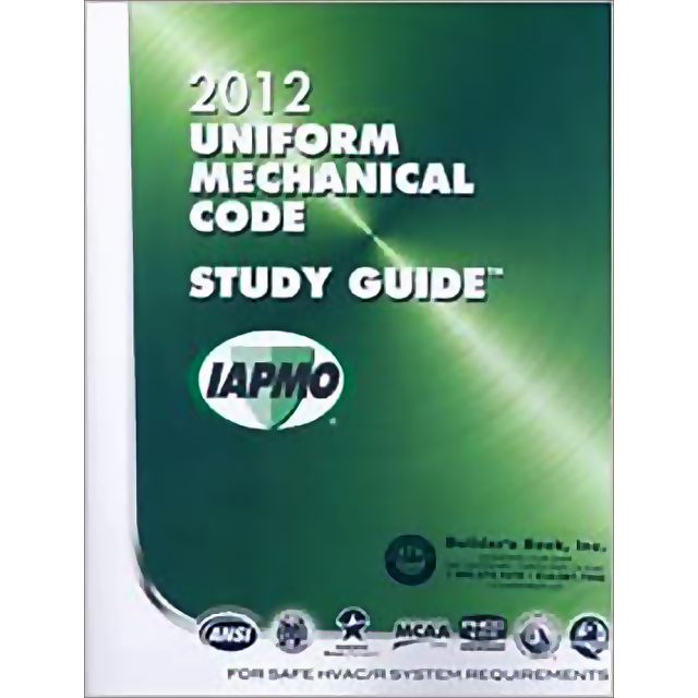 Uniform Mechanical Code 2012 Study Guide w/ Tabs