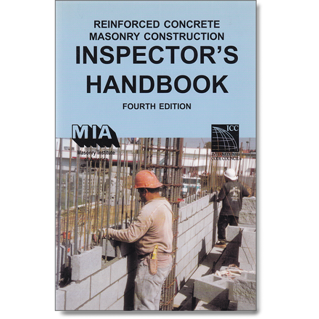 Reinforced Concrete Masonry Construction Inspector's Handbook 4th Edition 50% OFF!