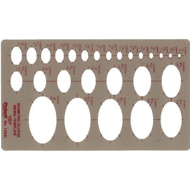 ISOMETRIC ELLIPSE TEMPLATE