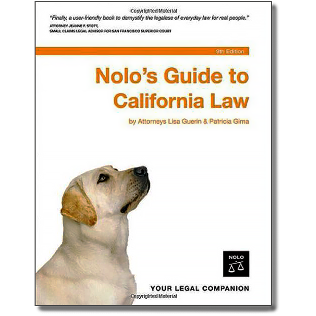 Nolo&#039;s Guide to California Law by Lisa Guerin and Patricia Gima