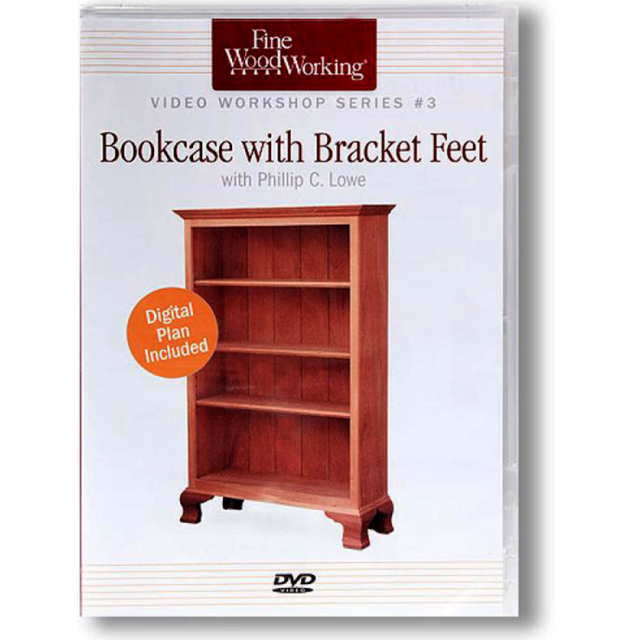 Bookcase With Bracket Feet DVD