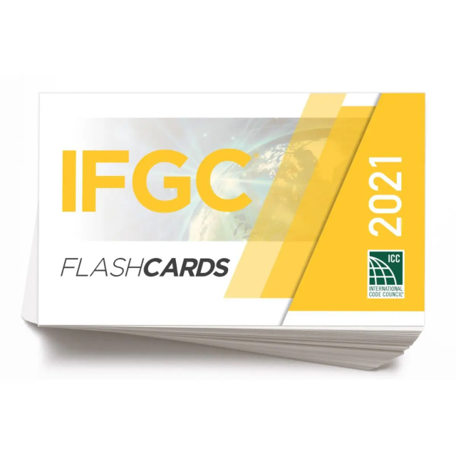 International Fuel Gas Code Flash Cards