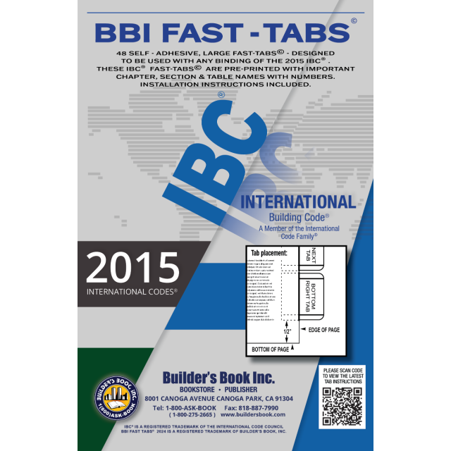 2015 International Building Code Fast Tabs