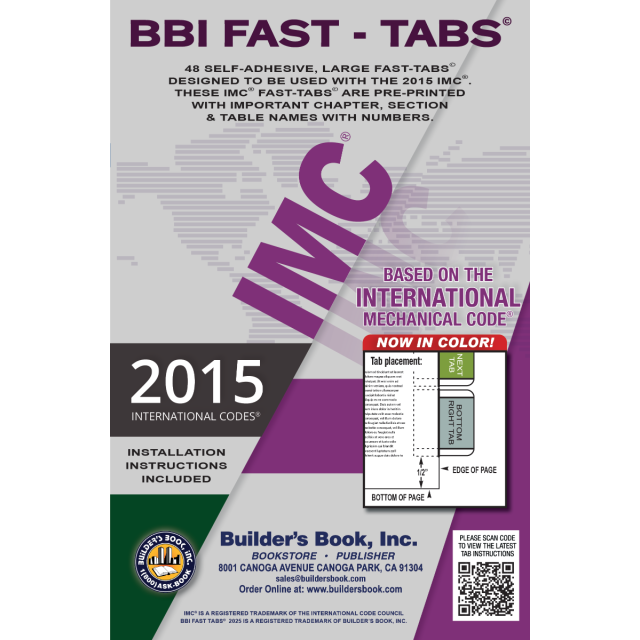 2015 International Mechanical Code Fast Tabs