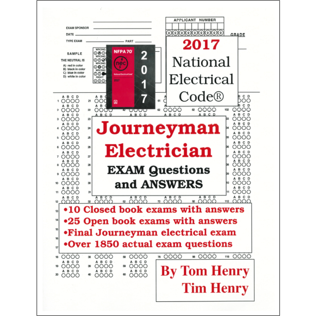 Journeyman Electrician Exam Questions & Answers 2017