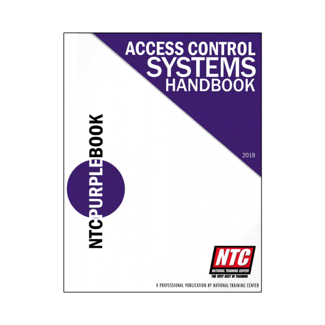 NTC Purple Book, Access Control System Handbook 2018 (3 COPIES LEFT)