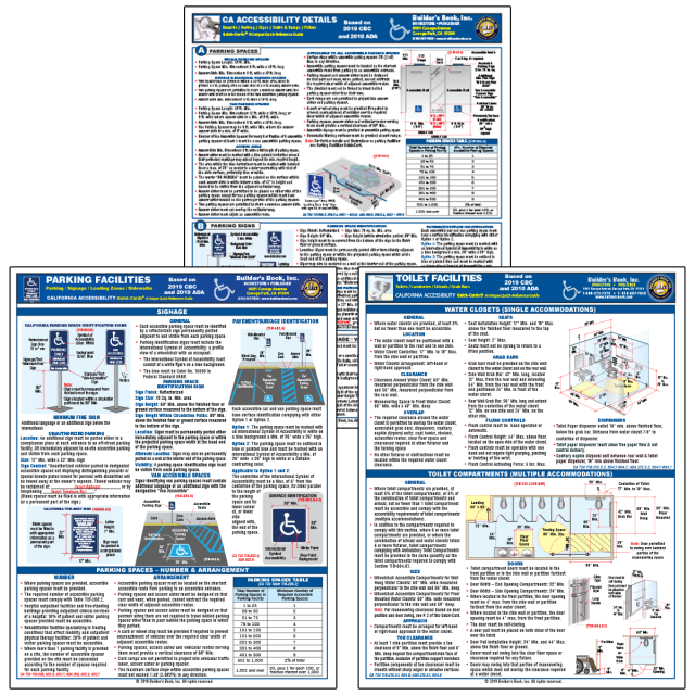 2019 California Accessibility -3 Quick-Card COMBO