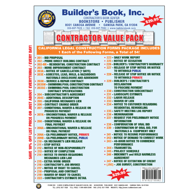 CONTRACTOR VALUE PACK