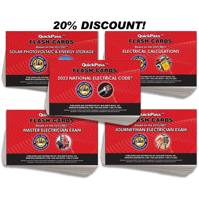 four flashcards 2023 N.E.C