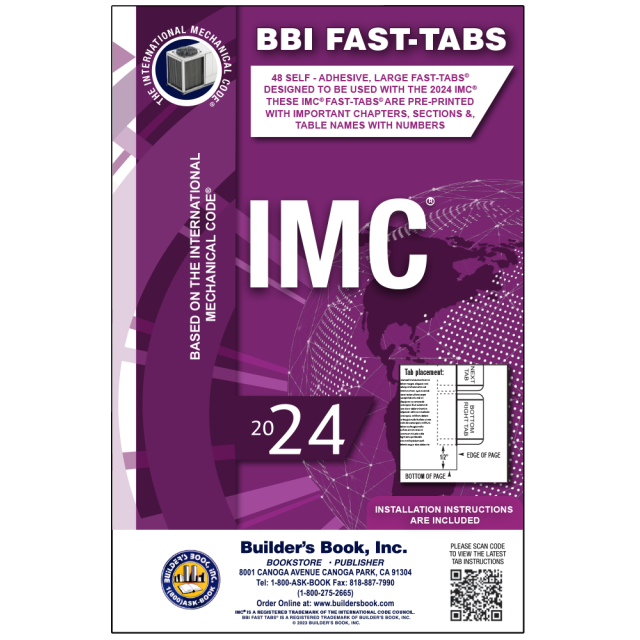 2024 International Mechanical Code (IMC) Fast-Tabs
