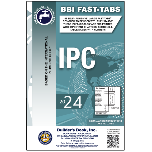 2024 International Plumbing Code (IPC) Fast-Tabs