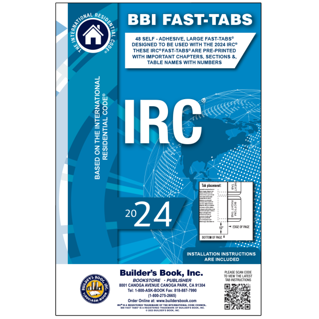 2024 International Residential Code (IRC) Fast-Tabs