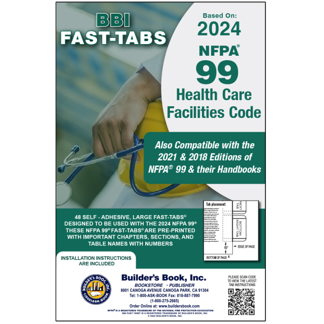 2024 Health Care Facilities Code NFPA 99 Fast-Tabs