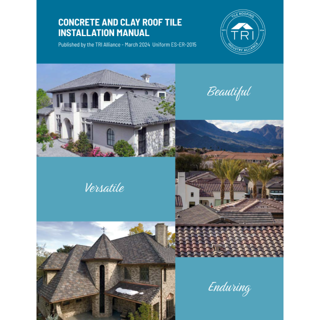 Concrete and Clay Roof Tile Installation Manual 2024