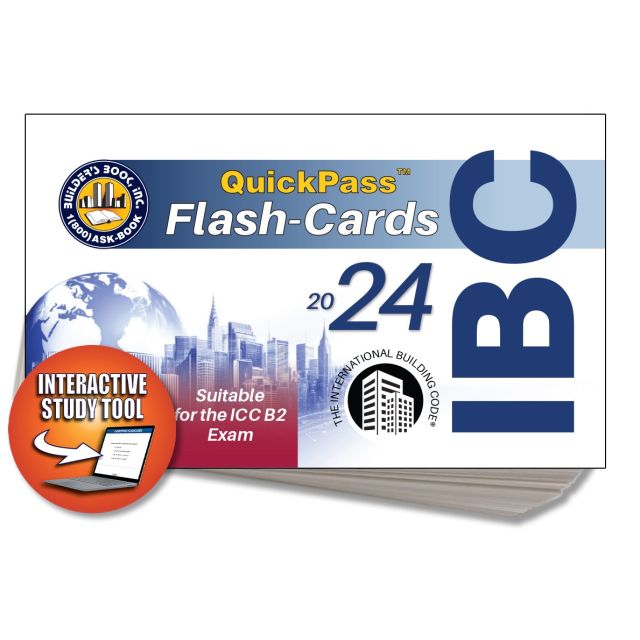 2024 International Building Code IBC QuickPass Flash-Cards Online Access Key