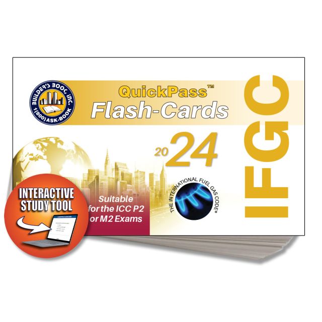 2024 International Fuel Gas Code IFGC QuickPass Flash-Cards Online Access Key