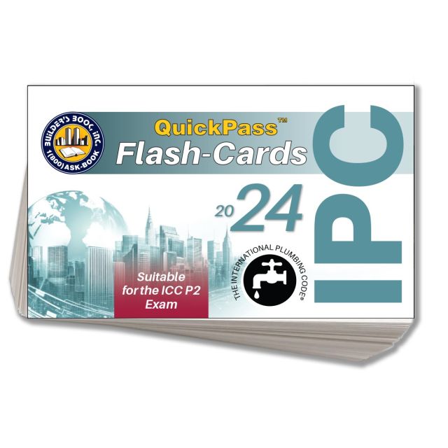2024 International Plumbing Code IPC QuickPass Flash-Cards