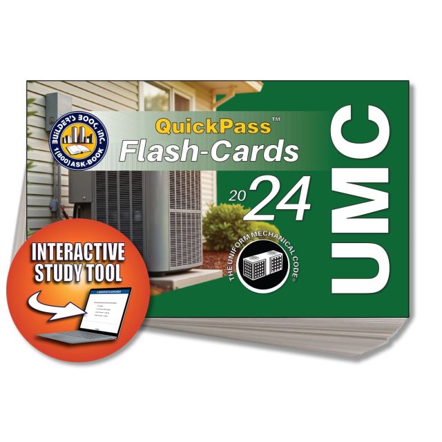 2024 Uniform Mechanical Code Flash Cards Online Access Key