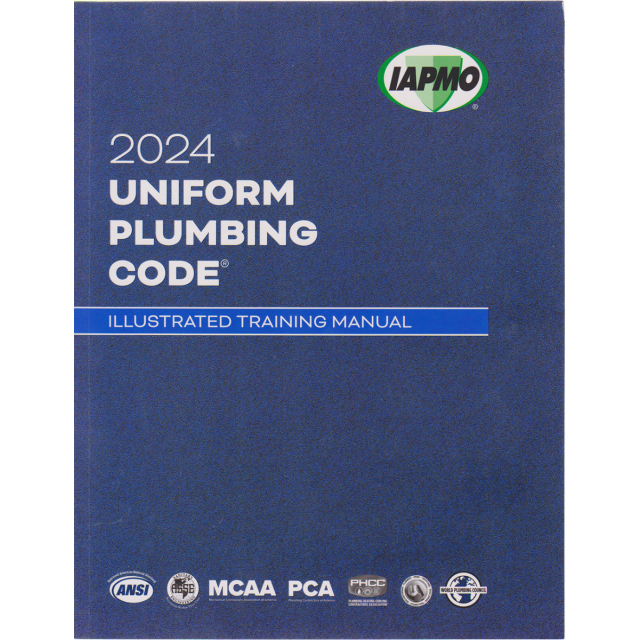 2024 Uniform Plumbing Code Illustrated Training Manual