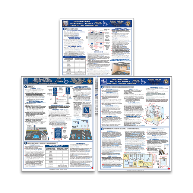 2025 California Accessibility -3 Quick-Card COMBO 20% DISCOUNT!
