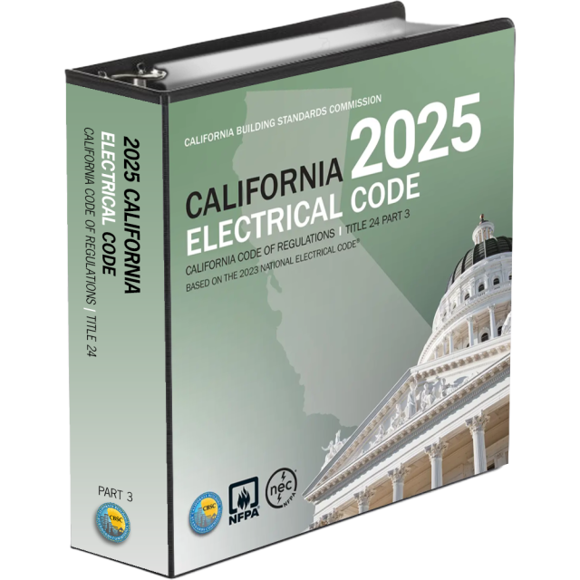 2025 California Electrical Code, Title 24 Part 3