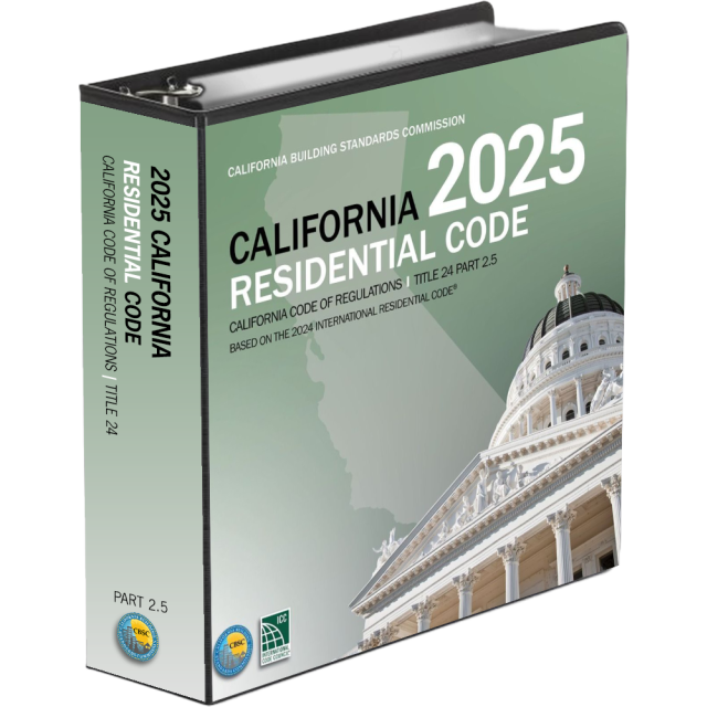 2025 California Residential Code, Title 24, Part 2.5