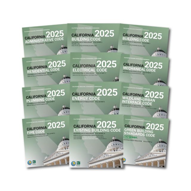 2025 California Title 24 Complete Code Combo 11% Discount!
