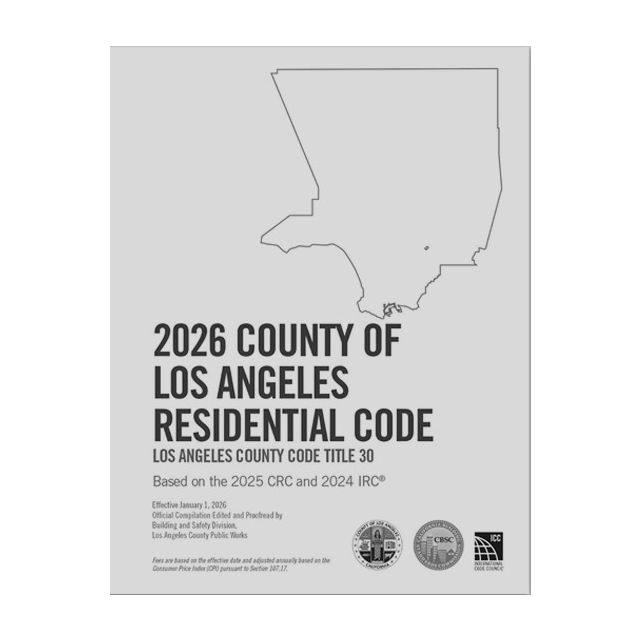 2026 County of Los Angeles Residential Code - Amendments Only