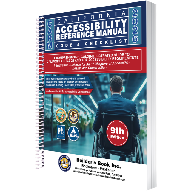 2026 CARM California Accessibility Reference Manual 9th Edition Based On 2025 CBC with Free PDF (PRE-ORDER)