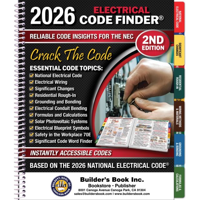 Electrical Code Finder Based on the 2026 National Electrical Code (PRE-ORDER)