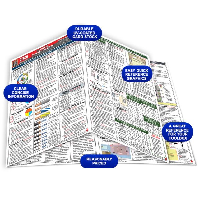 National Electrical Code Quick-Card Based On the 2026 NEC (PRE-ORDER)