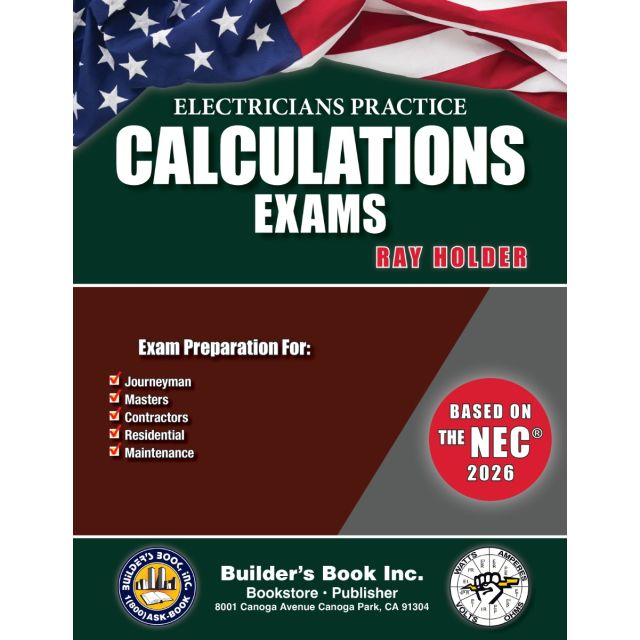 2026 Electricians Practice Calculations Exams By Ray Holder