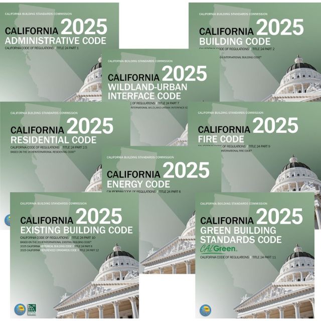 2025 California Title 24 Code- Designer Collection 11% DISCOUNT