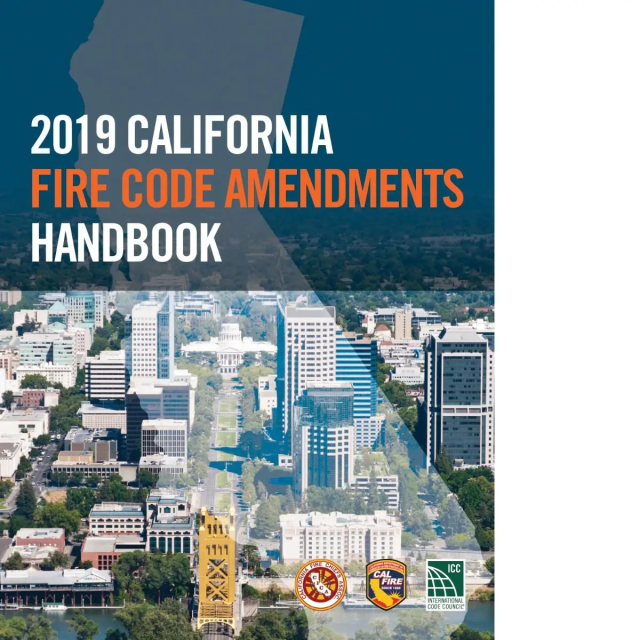 2019 California Fire Code Amendments Handbook