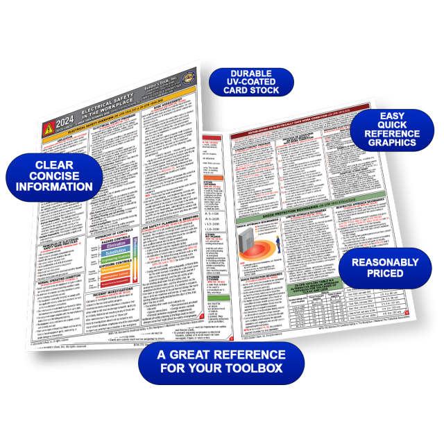 Electrical Safety in the Workplace Quick-Card Based on 29 CFR and NFPA 70E 2024
