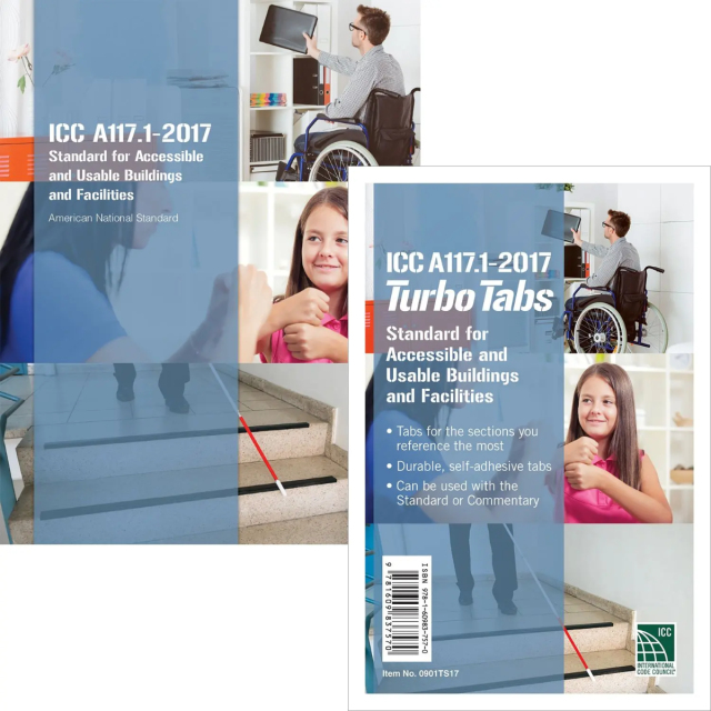 ICC A117.1-2017 Standard for Accessible and Usable Buildings and Facilities &amp; Turbo Tab Combo
