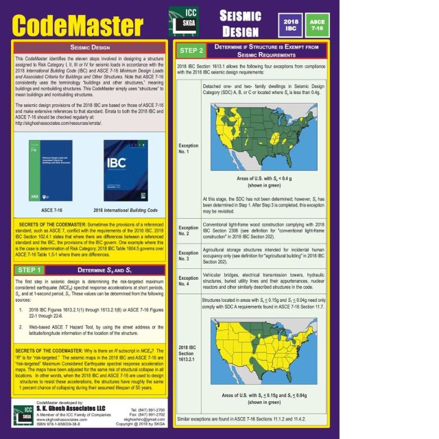 CodeMaster - Seismic Design (2018 IBC and ASCE 7-16)