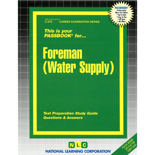 Foreman (Water Supply) Passbook 