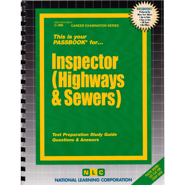 Inspector Highways and Sewers Passbook
